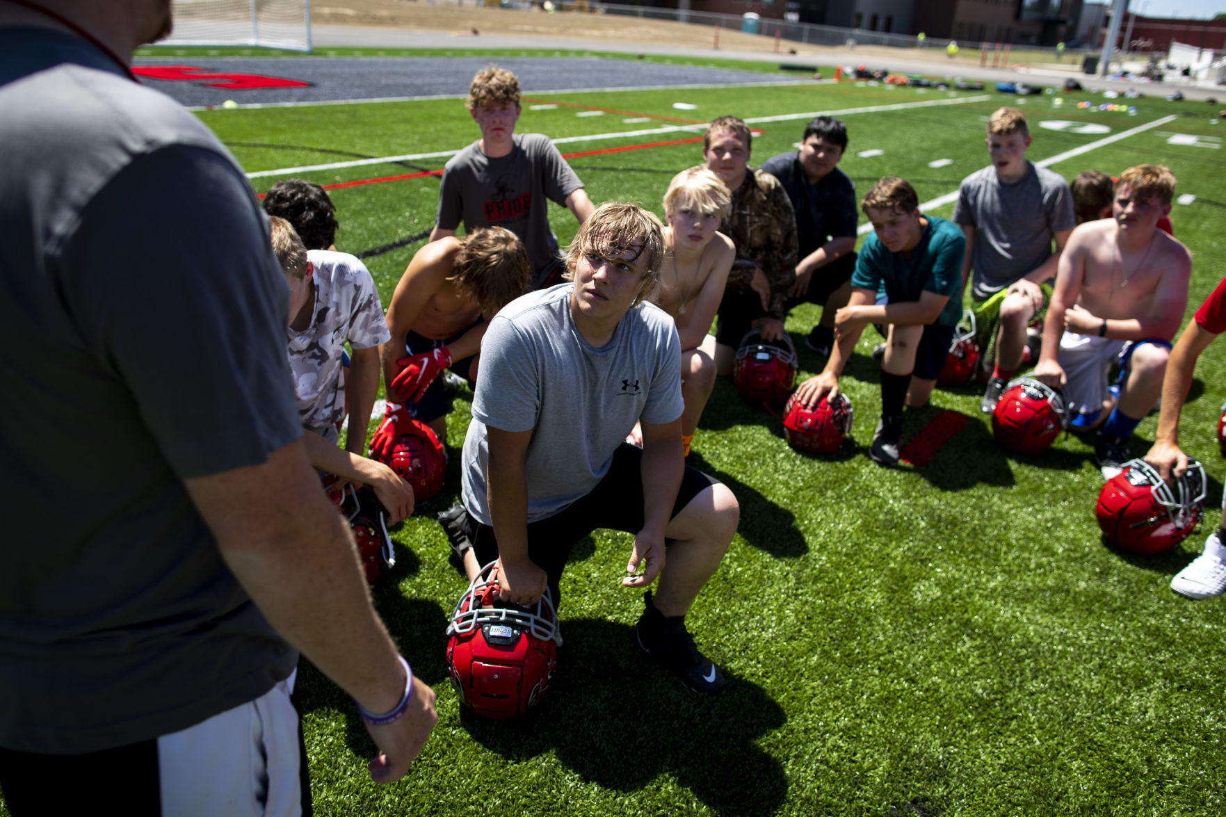 Lockwood football practice